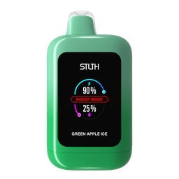 *MB* Disposable Vape STLTH Vision Green Apple Ice Box of 4