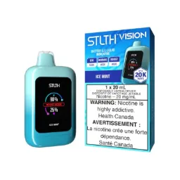 *MB* Disposable Vape STLTH Vision Ice Mint Box of 4