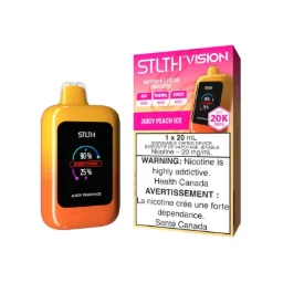 *MB* Disposable Vape STLTH Vision Juicy Peach Ice Box of 4