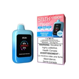 *MB* Disposable Vape STLTH Vision Peach Blue Razz Ice Box of 4