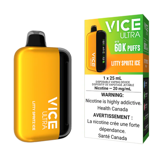 *MB* Disposable Vape Vice Ultra 60K Litty Spritz Ice Box of 4
