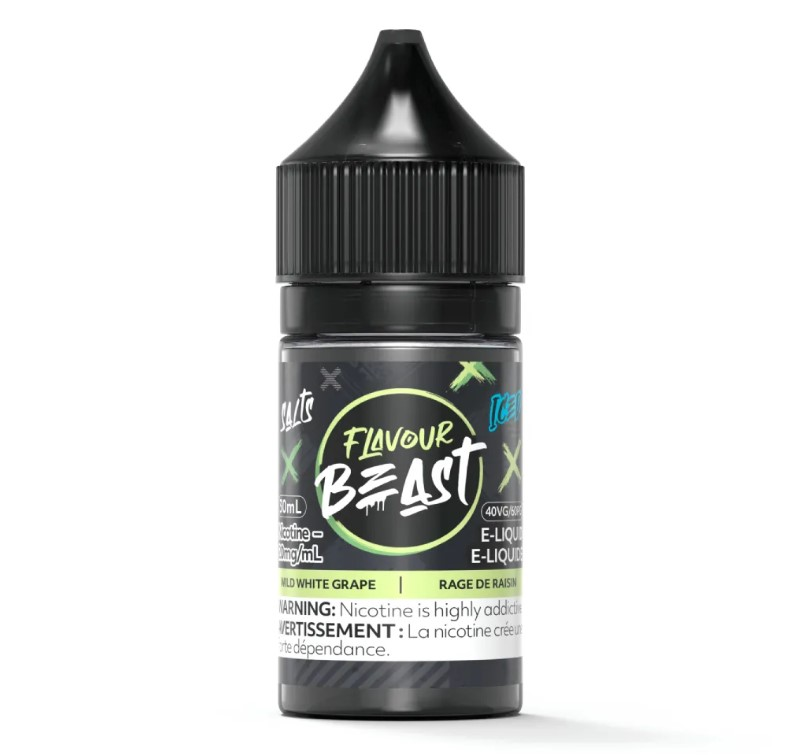 *MB* Nicotine Liquid Flavour Beast Salt Wild White Grape Iced