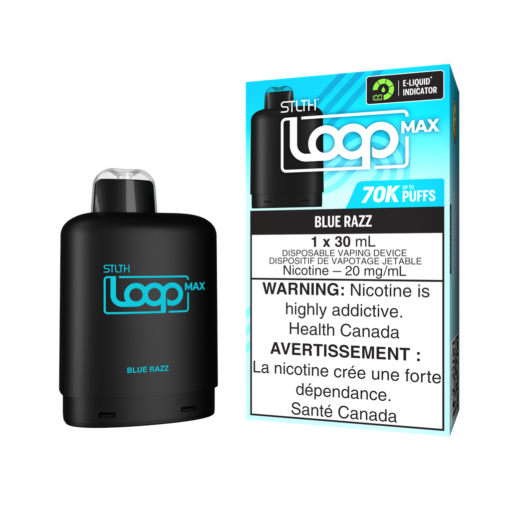 *MB* Nicotine Pod STLTH LOOP MAX Blue Razz Box of 4