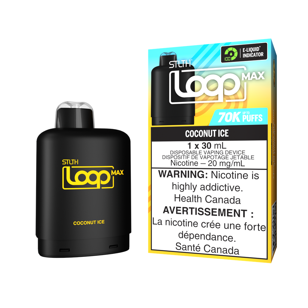 *MB* Nicotine Pod STLTH LOOP MAX Coconut Ice Box of 4