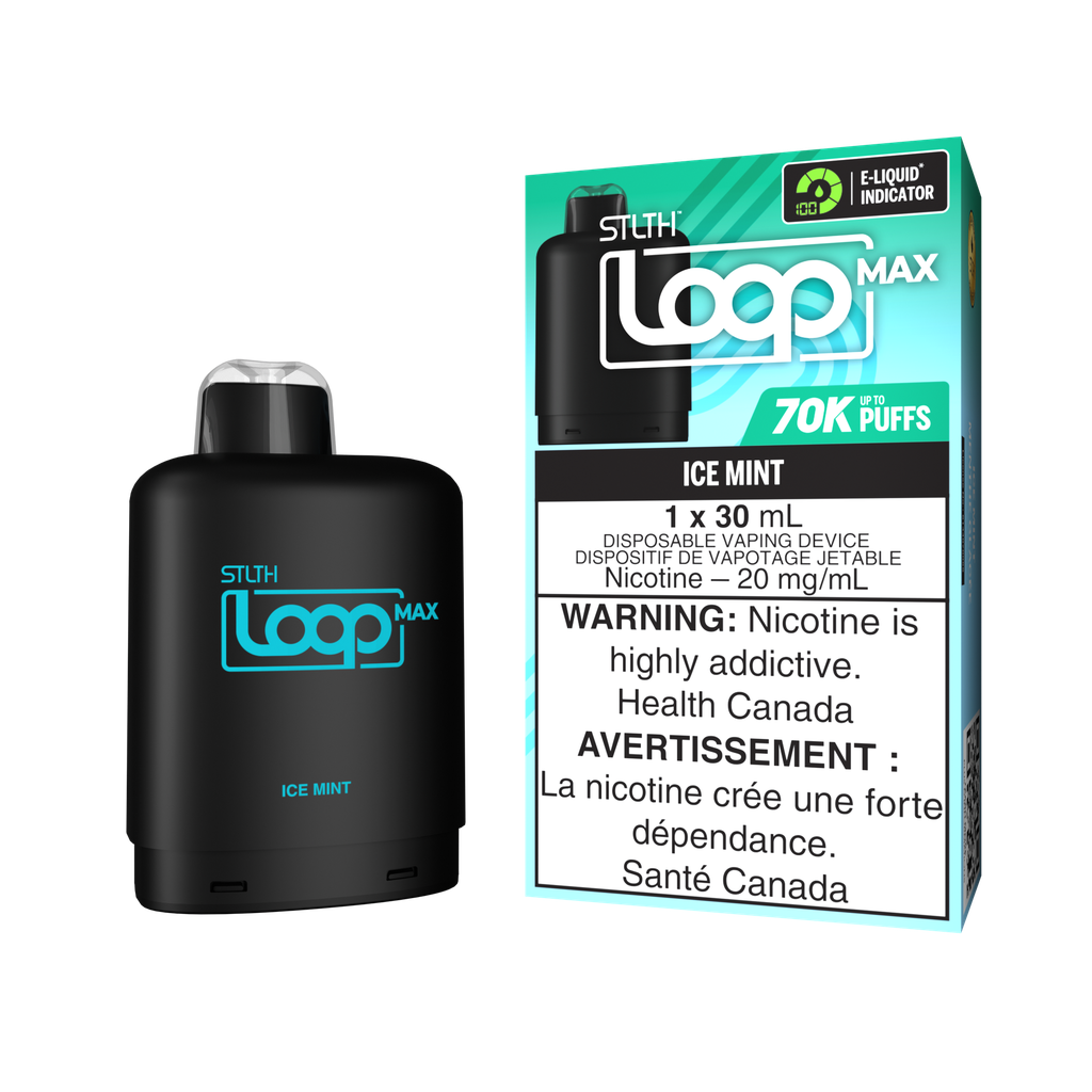 *MB* Nicotine Pod STLTH LOOP MAX Ice Mint Box of 4