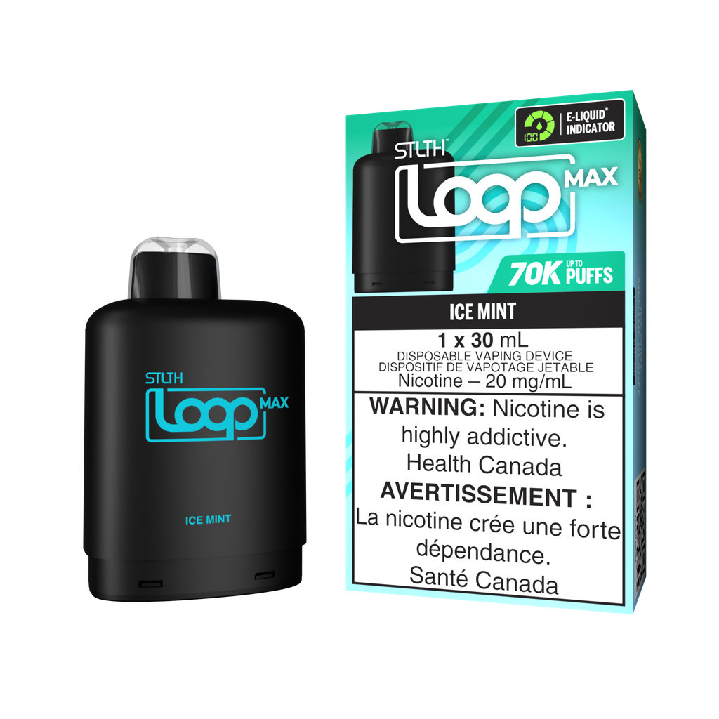 *MB* Nicotine Pod STLTH LOOP MAX Ice Mint Box of 4