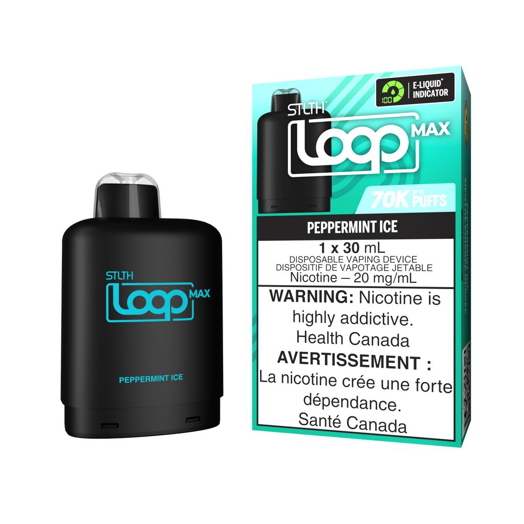 *MB* Nicotine Pod STLTH LOOP MAX Peppermint Ice Box of 4