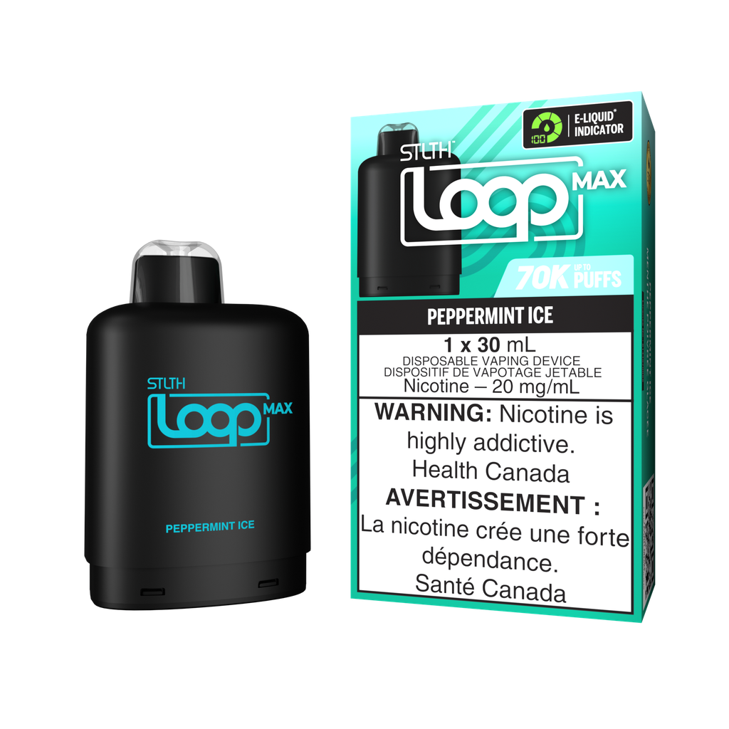 *MB* Nicotine Pod STLTH LOOP MAX Peppermint Ice Box of 4