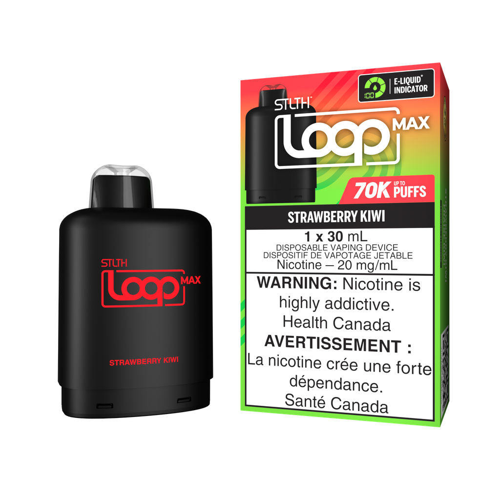 *MB* Nicotine Pod STLTH LOOP MAX Strawberry Kiwi Box of 4