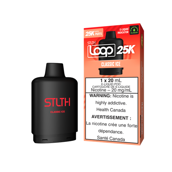 *MB* Nicotine Pod STLTH Loop 25k Classic Ice Box of 5