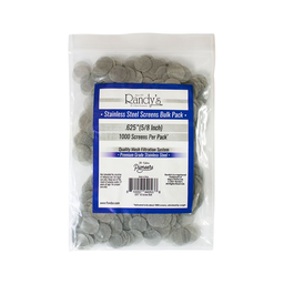 Metal Screen Randy's Stainless Steel 0.625 (Pack of 1000)