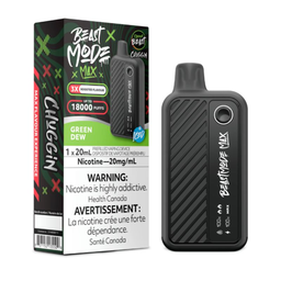 *ON* Disposable Vape Flavour Beast Beast Mode Max Chggin' Green Dew Box of 5