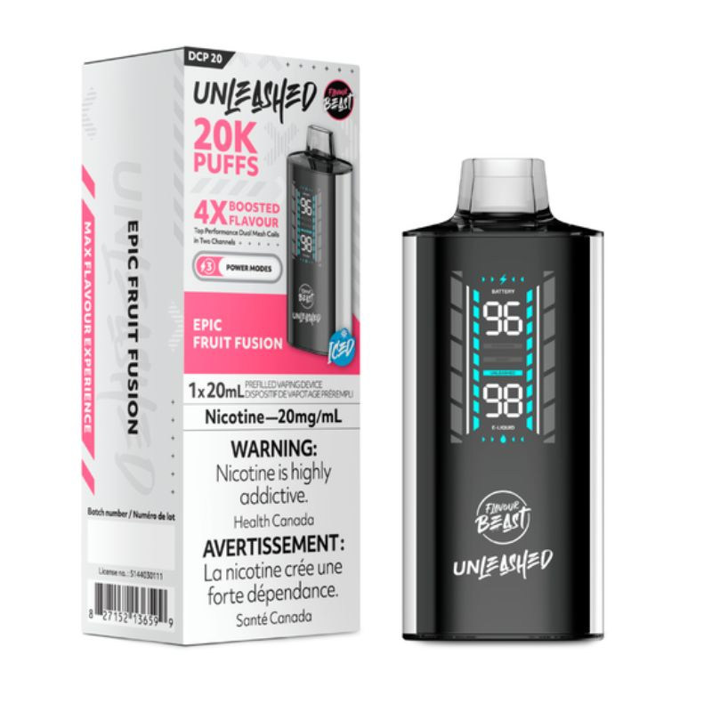 *ON* Disposable Vape Flavour Beast DCP 20K Epic Fruit Fusion Box of 5