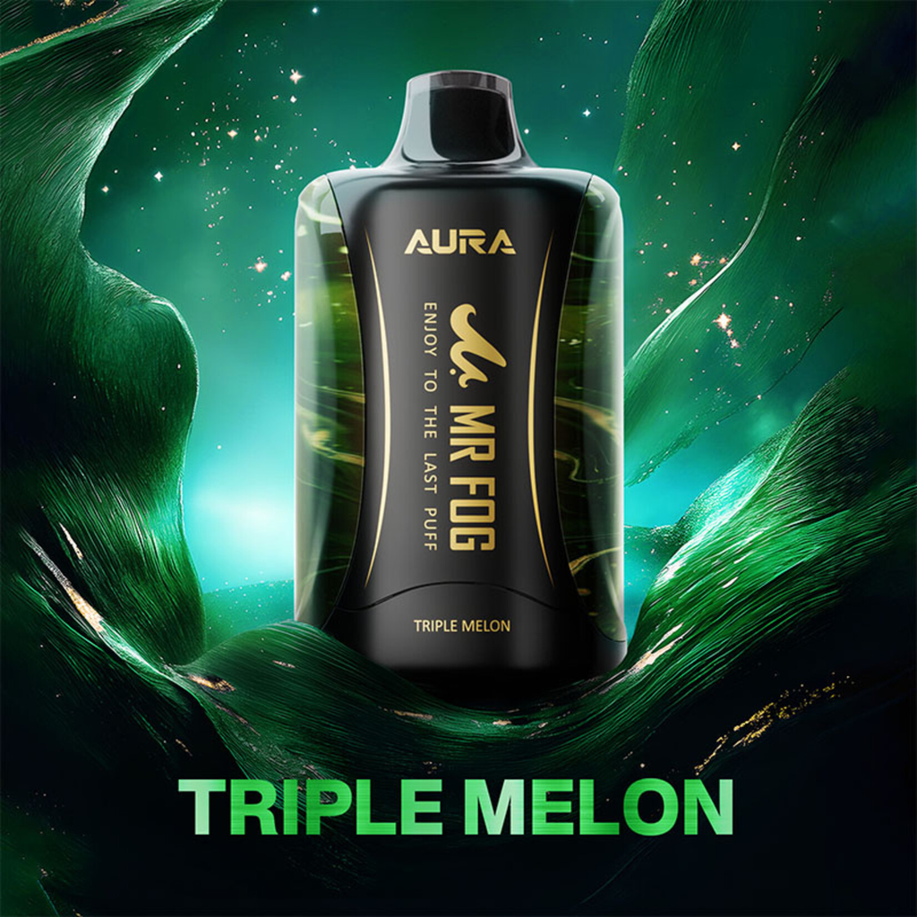 *ON* Disposable Vape Mr Fog AURA 60K Triple Melon Box of 5