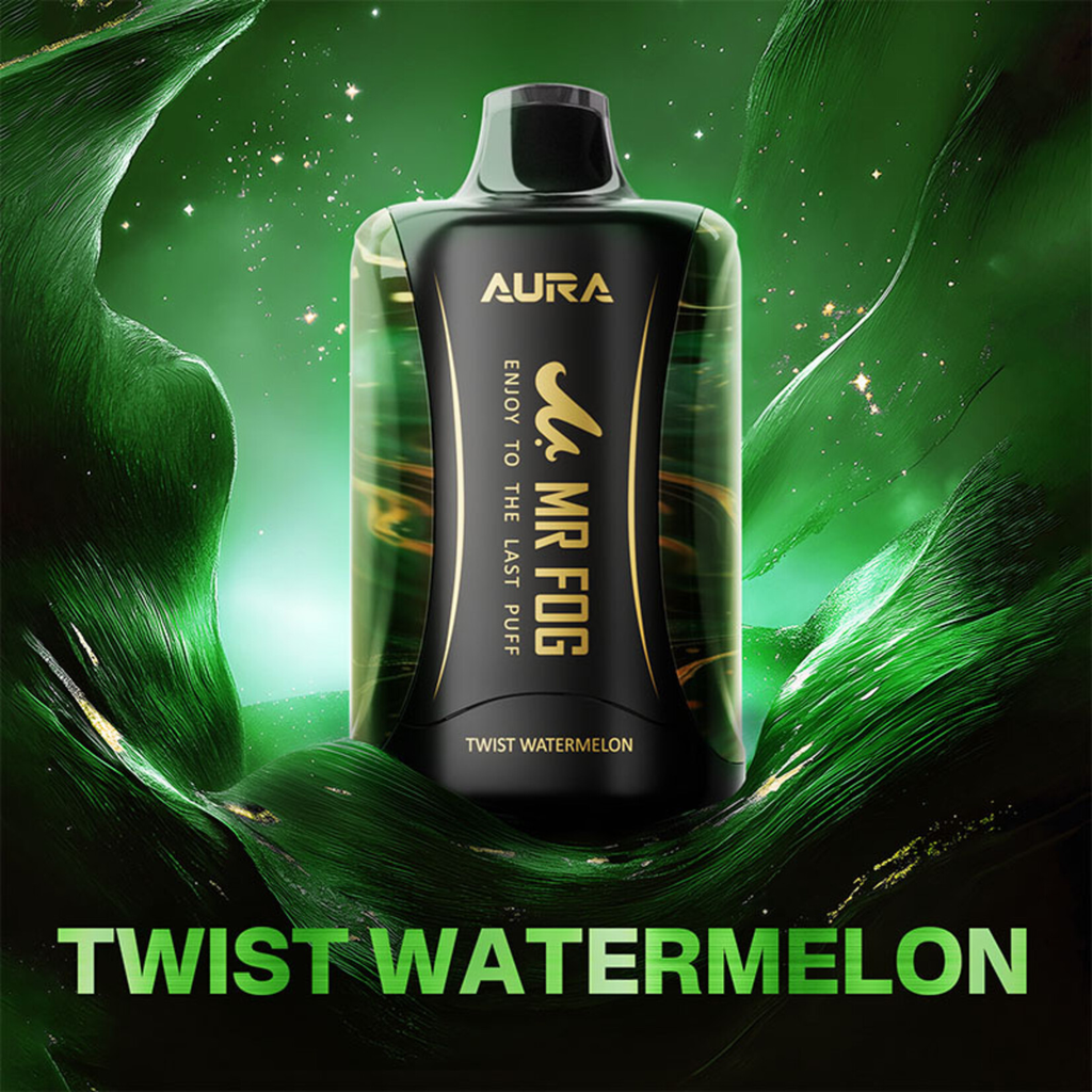 *ON* Disposable Vape Mr Fog AURA 60K Twist Watermelon Box of 5