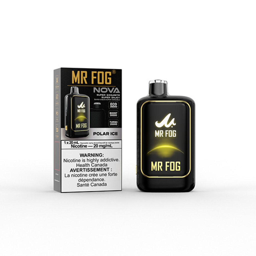 *ON* Disposable Vape Mr Fog NOVA 36K Polar Ice Box of 5