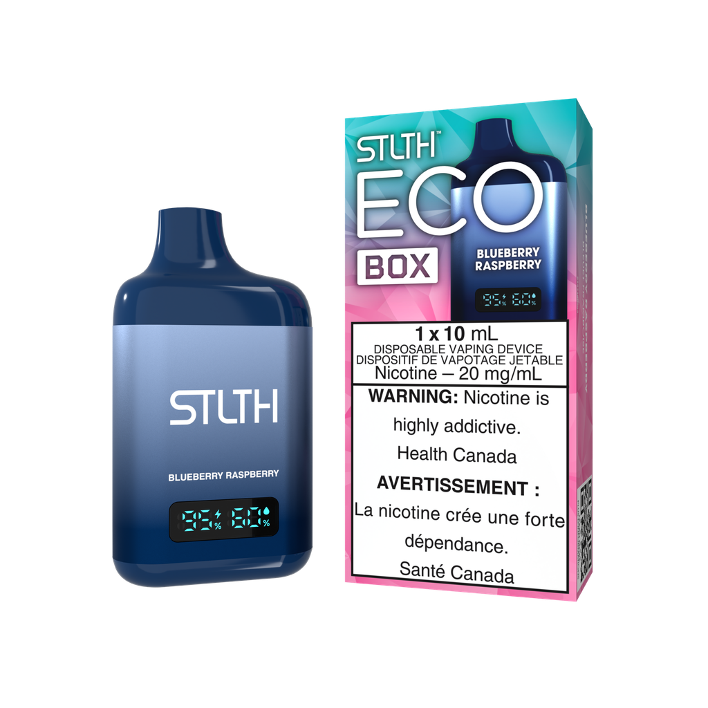 *ON* Disposable Vape STLTH Eco Box Blueberry Raspberry Box of 5