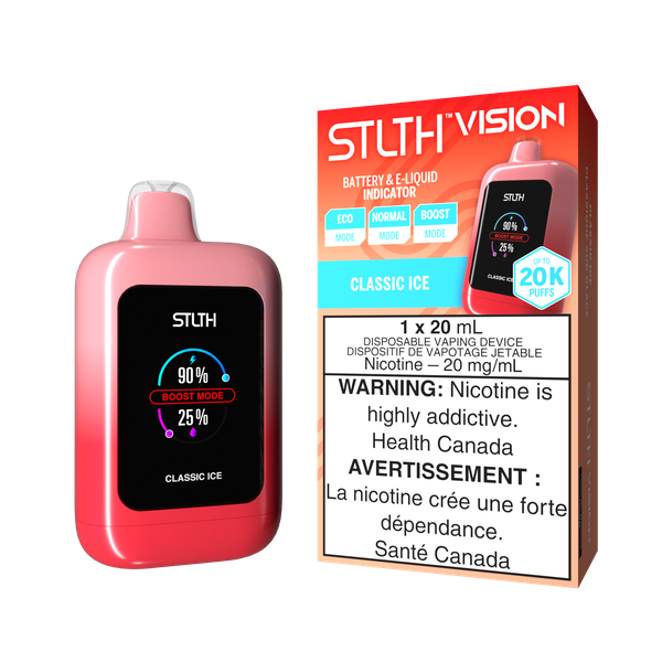 *ON* Disposable Vape STLTH Vision Classic Ice Box of 4