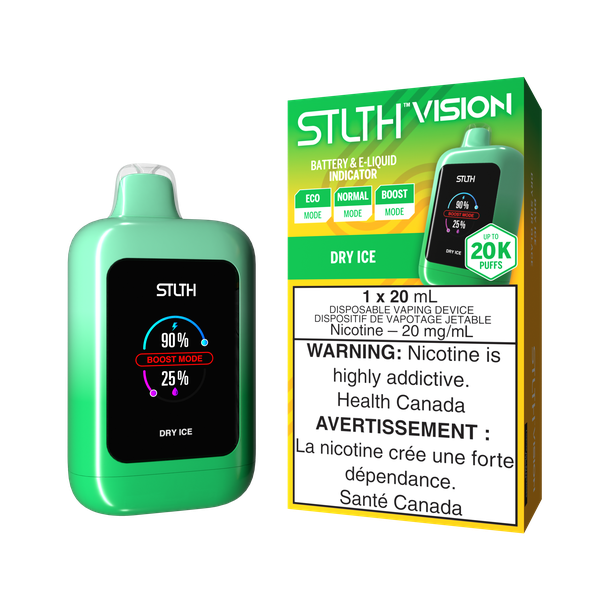 *ON* Disposable Vape STLTH Vision Dry Ice Box of 4