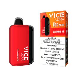 *ON* Disposable Vape Vice Ultra 60K Og Orange Ice Box of 4