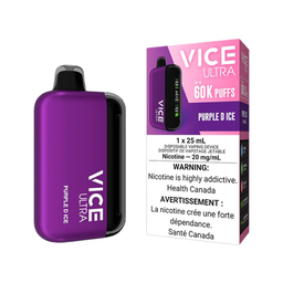 *ON* Disposable Vape Vice Ultra 60K Purple D Ice Box of 4