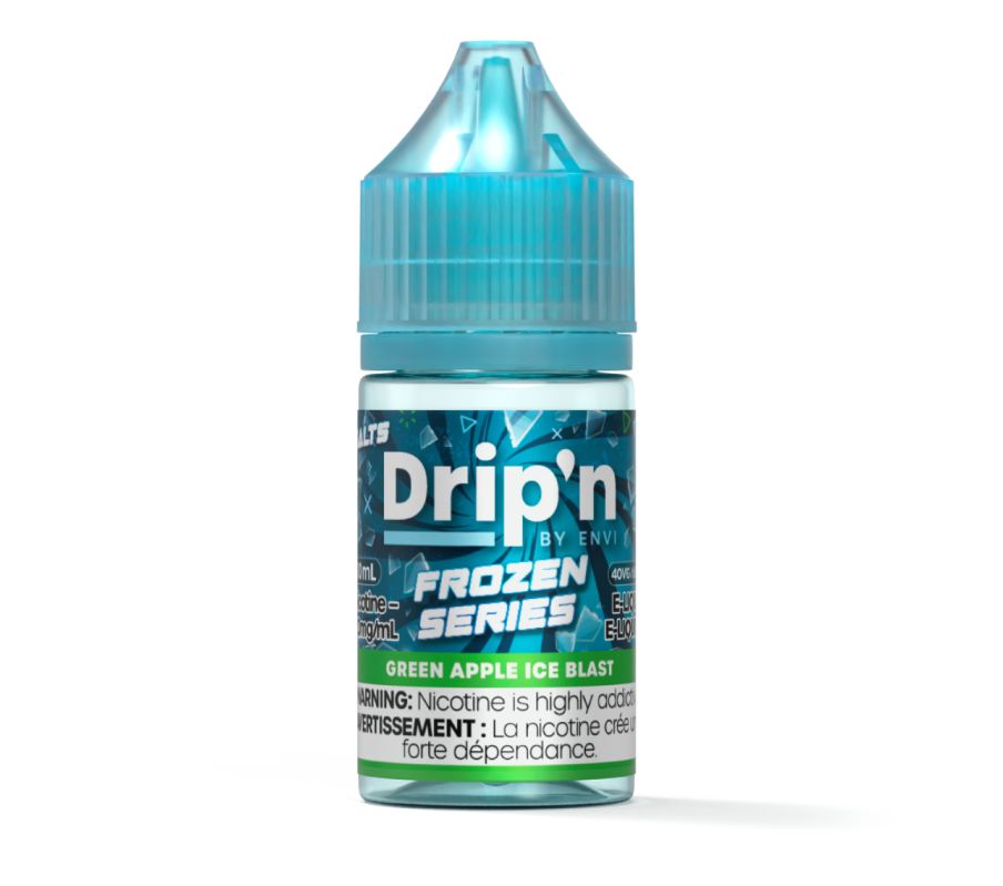 *ON* Nicotine Liquid Drip'n Envi Frozen E-Liquid Green Apple Ice Blast