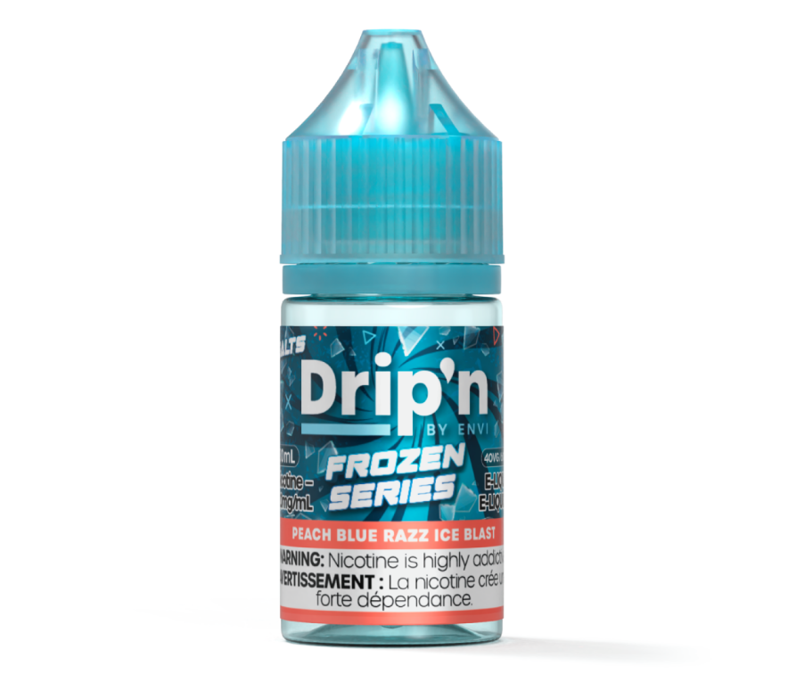 *ON* Nicotine Liquid Drip'n Envi Frozen E-Liquid Peach Blue Razz Ice Blast