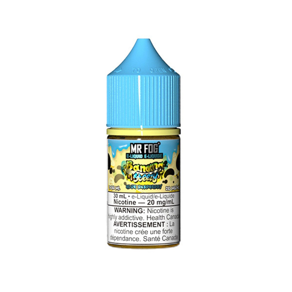 *ON* Nicotine Liquid Mr Fog Banana Steezy Salt 30ml Blue Raspberry