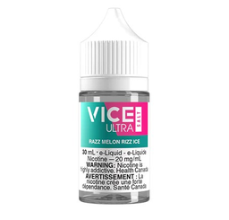 *ON* Nicotine Liquid Vice Ultra Salt 30ml Razz Melon Rizz Ice