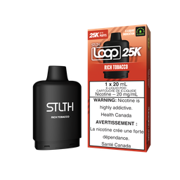*ON* Nicotine Pod STLTH LOOP 25K Rich Tobacco Box of 5