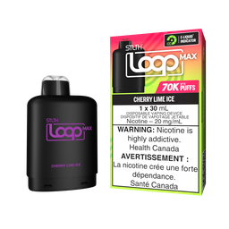 *ON* Nicotine Pod STLTH LOOP MAX Cherry Lime Ice Box of 4