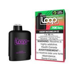 *ON* Nicotine Pod STLTH LOOP MAX Cherry Watermelon Ice Box of 4
