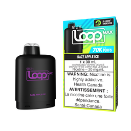 *ON* Nicotine Pod STLTH LOOP MAX Razz Apple Ice Box of 4