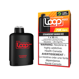 *ON* Nicotine Pod STLTH LOOP MAX Strawberry Mango Ice Box of 4