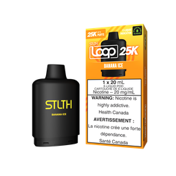 *ON* Nicotine Pod STLTH Loop 25k Banana Ice Box of 5