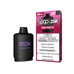 *ON* Nicotine Pod STLTH Loop 25k Cherry Grape Ice Box of 5