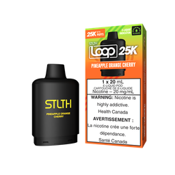 *ON* Nicotine Pod STLTH Loop 25k Pineapple Orange Cherry Box of 5