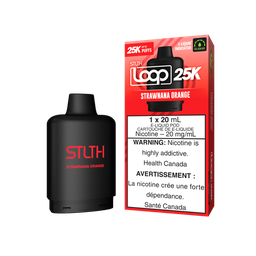 *ON* Nicotine Pod STLTH Loop 25k Strawnana Orange Box of 5