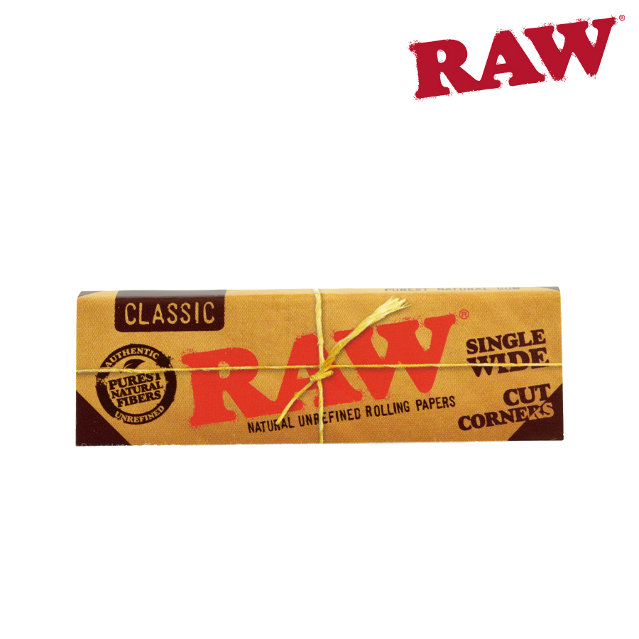 Raw Classic Single Wide Cut Corners Box/50
