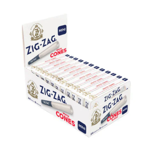 Rolling Cones Zig Zag Pre-Rolled White Mini Box of 24