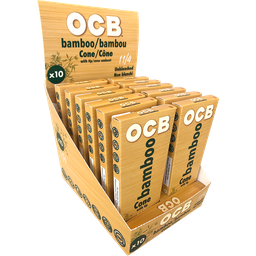 Rolling Papers OCB Bamboo Cones 1.25 - 10 Pack - Box of 12