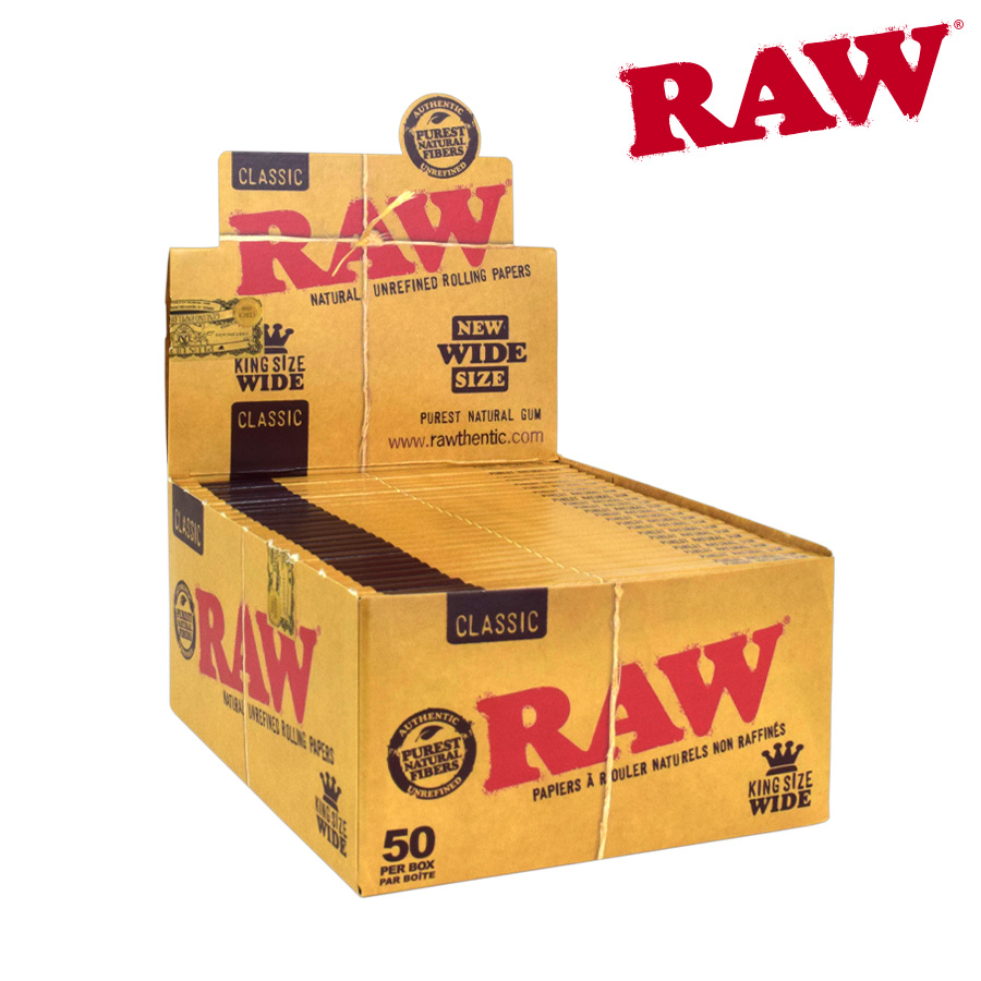 Rolling Papers Raw Classic King Size Wide Box of 50