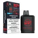 *FED* Disposable Vape Flavour Beast Level X Boost Pod Bangin' Blood Orange Iced 20ml Box of 6