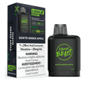 *FED* Disposable Vape Flavour Beast Level X Boost Pod Gusto Green Apple 20ml Box of 6
