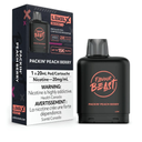 *FED* Disposable Vape Flavour Beast Level X Boost Pod Packin' Peach Berry 20ml Box of 6