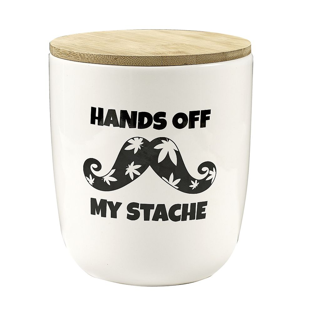Storage Jar Hands Off My Stache Stash Jar Large | My Website