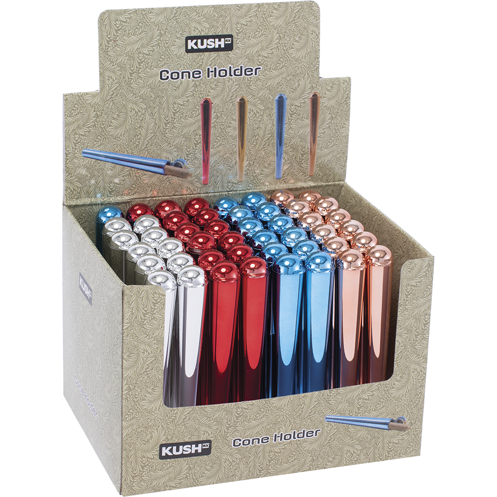 Storage KushRx Plastic Cone Holder Shiny Box of 48 | My Website
