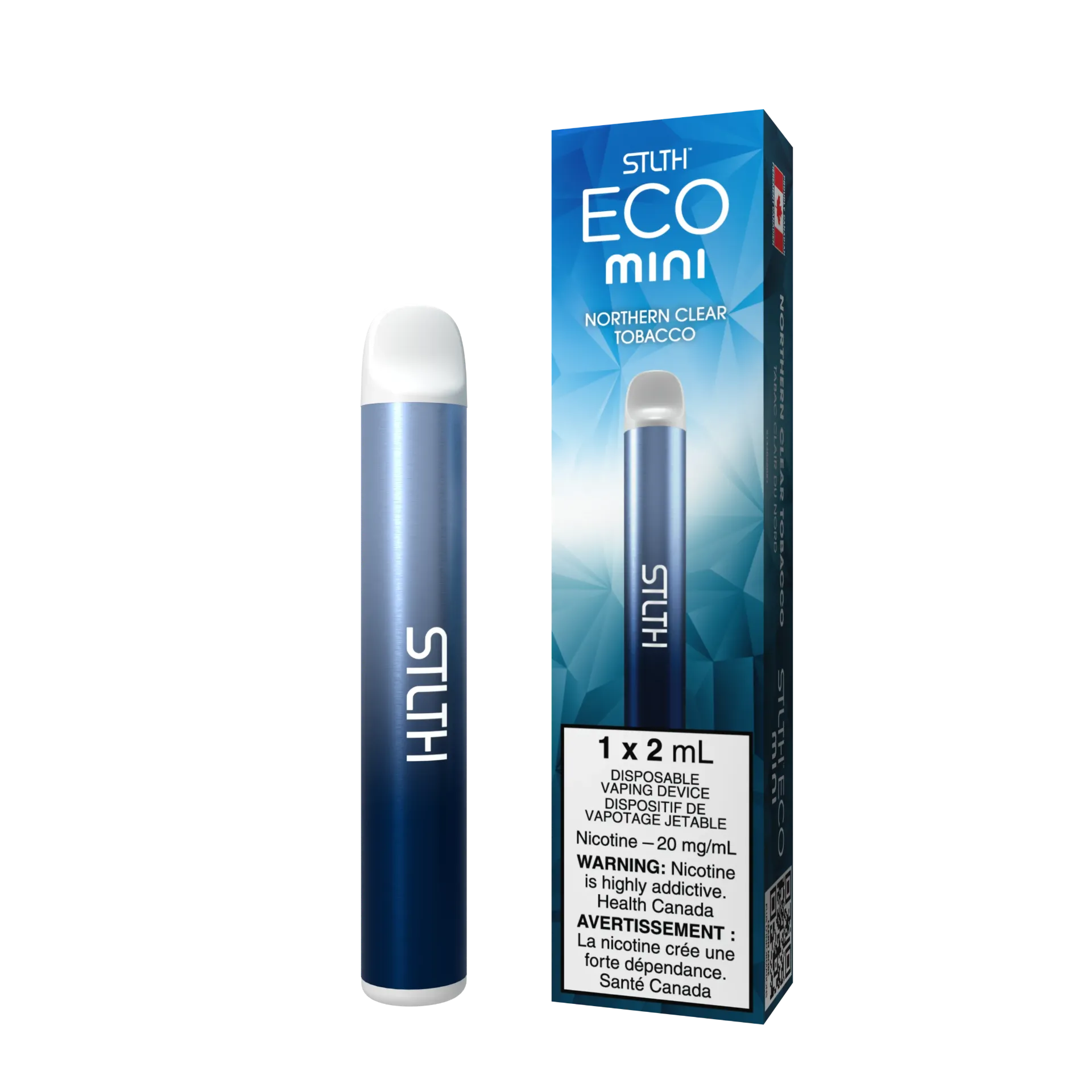 *ON* Disposable Vape STLTH Eco mini Northern Clear Tobacco Box of 6