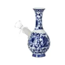 Ceramic Bong SeshGear Chinese Vase 5.75" 14mm F Bubble Base