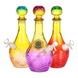 Glass Bong SeshGear Vintage Ombre 11" 14mm F High Stripe Colors Vary